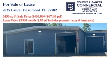 Listing Image #1 - Industrial for sale at 2835 Laurel, Beaumont TX 77702