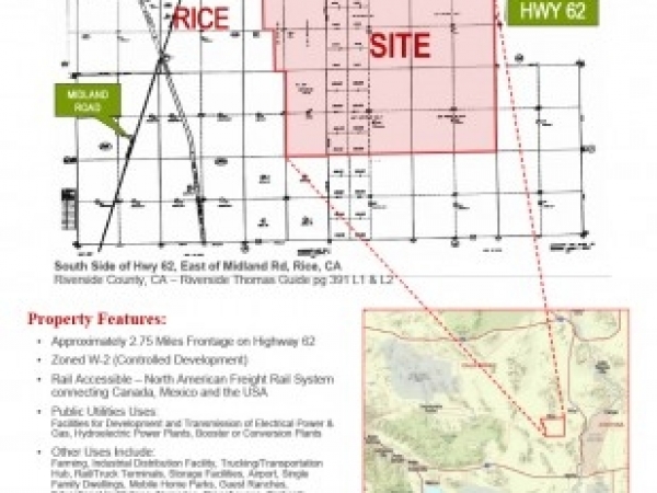 Listing Image #1 - Land for sale at Highway 62, Desert Center CA 92239