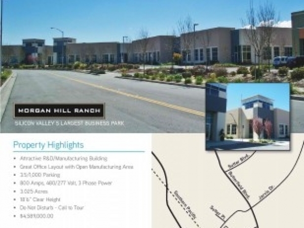 Listing Image #1 - Industrial for sale at 315 Digital Drive, Morgan Hill CA 95037