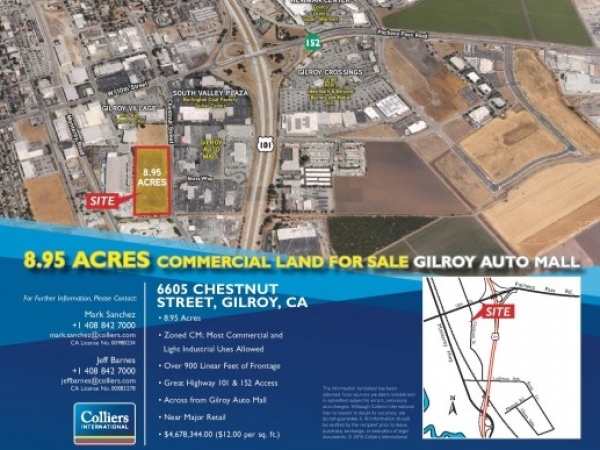Listing Image #1 - Land for sale at 6605 Chestnut Street, Gilroy CA 95020