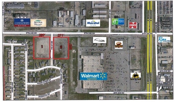 Listing Image #1 - Land for sale at SE CORNER OF 7TH ST SW &amp; 37TH AVE SW, Minot ND 58701