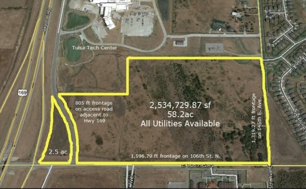 Listing Image #1 - Land for sale at 106th Street North and Highway 169, Owasso OK 74055