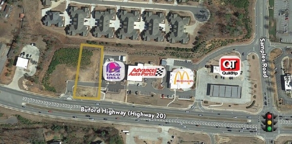 Listing Image #1 - Land for sale at 1615 Buford Highway, Cumming GA 30041
