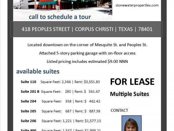 Listing Image #1 - Office for lease at 418 Peoples Street, Ste 400, Corpus Christi TX 78401