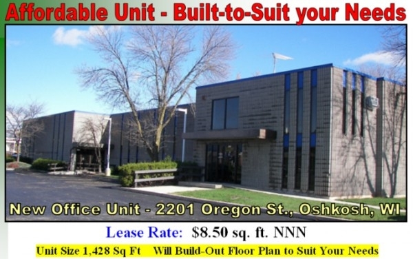 Listing Image #1 - Office for lease at 2201 Oregon Street, Oshkosh WI 54902