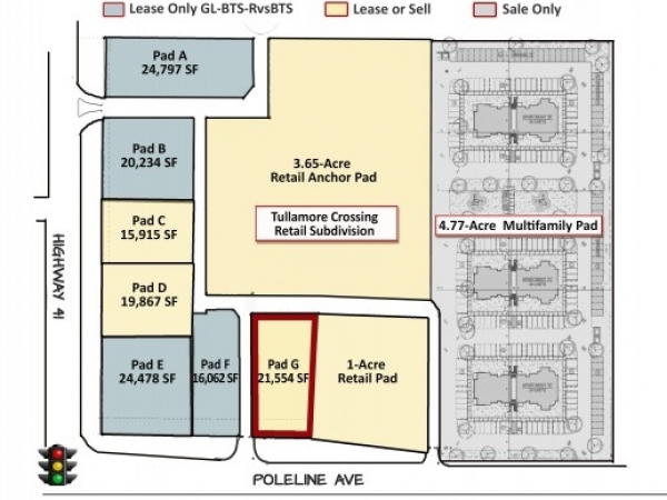 Listing Image #1 - Land for lease at Pad G Tullamore Crossing 4033 E Poleline Ave, Post Falls ID 83854