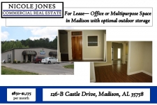 Listing Image #1 - Office for lease at 126-B Castle Drive, Madison AL 35758