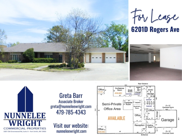 Listing Image #1 - Office for lease at 6201D Rogers Ave, Fort Smith AR 72903 Listing Image #1 - Office for lease at 6201D Rogers Ave, Fort Smith AR 72903