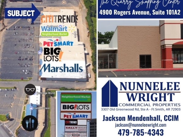 Listing Image #1 - Retail for lease at 4900 Rogers Ave, Suite 101A #2, Fort Smith AR 72903