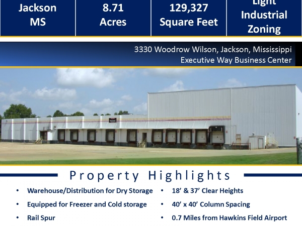 Listing Image #1 - Industrial for lease at 3330 Woodrow Wilson, Jackson MS 39209