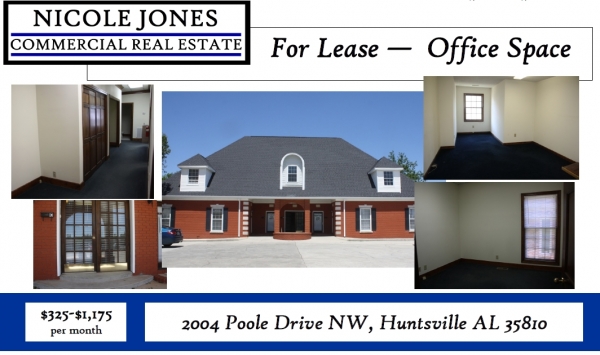 Listing Image #1 - Office for lease at 2004 Poole Drive NW, Huntsville AL 35810