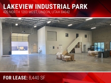 Listing Image #1 - Industrial for lease at 420 North 1200 West, Lindon UT 84042