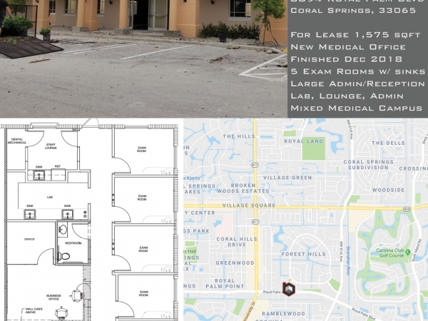 Listing Image #1 - Health Care for lease at 8894 Royal Palm Blvd, Coral Springs FL 33065
