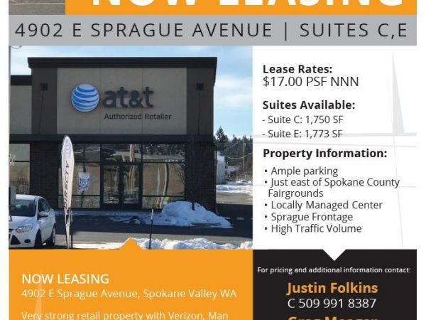 Listing Image #1 - Retail for lease at 4902 E Sprague Avenue, Spokane Valley WA 99212