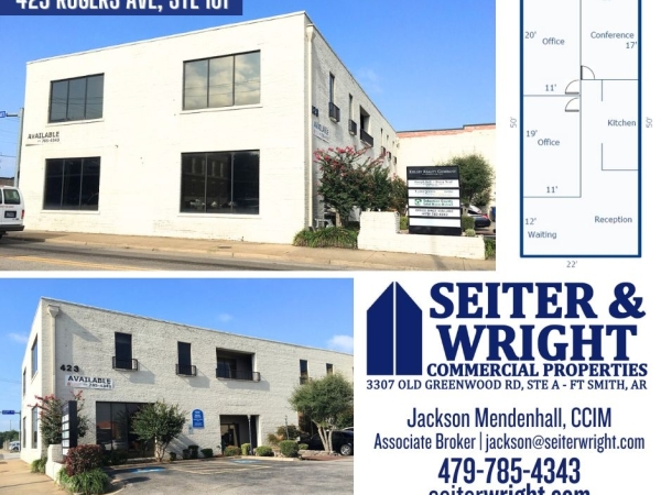 Listing Image #1 - Office for lease at 423 Rogers Ave, Suite 101, Fort Smith AR 72901