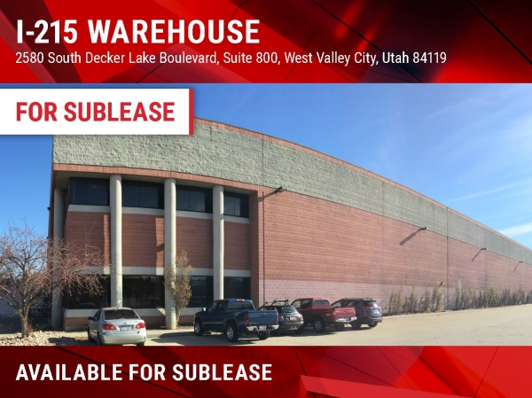 Listing Image #1 - Industrial for lease at 2580 South Decker Lake Boulevard, West Valley City UT 84119 Listing Image #1 - Industrial for lease at 2580 South Decker Lake Boulevard, West Valley City UT 84119
