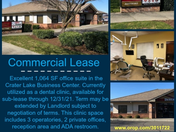 Listing Image #1 - Office for lease at 3502 Excel Drive, Medford OR 97504