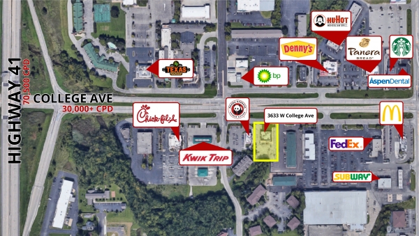 Listing Image #1 - Retail for lease at 3633 W College Ave., Appleton WI 54914