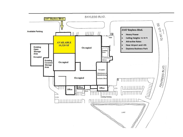 Listing Image #1 - Industrial for lease at 2105-2111 Bayless Boulevard, Daytona Beach FL 32114