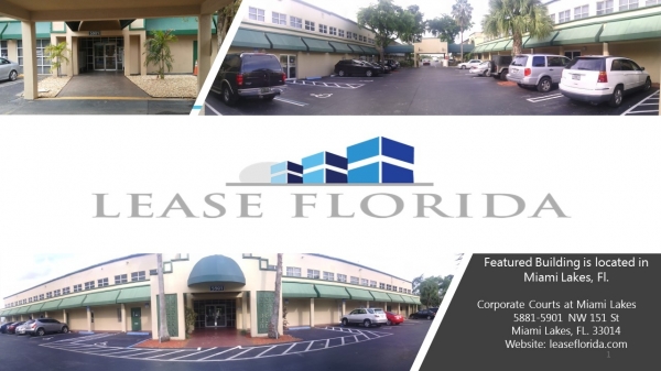 Listing Image #1 - Office for lease at 5881 NW 151 st, Miami Lakes FL 33014