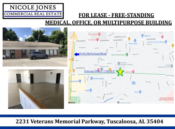 Listing Image #1 - Office for lease at 2231 Veterans Memorial Parkway, Tuscaloosa AL 35404