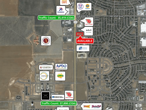 Listing Image #1 - Land for lease at NEC Soncy & Pilgrim, Amarillo TX 79119