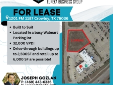 Retail property for lease in Crowley, TX