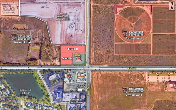 Listing Image #2 - Land for lease at NWC 4th Street & Quaker Avenue, Lubbock TX 79416