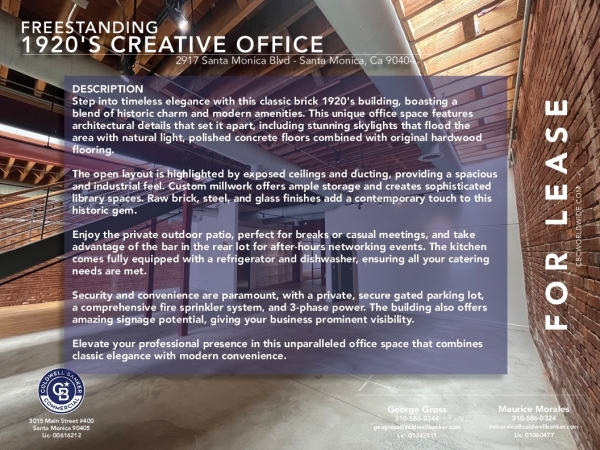 Listing Image #3 - Office for lease at 2917 Santa Monica Blvd, Santa Monica CA 90404