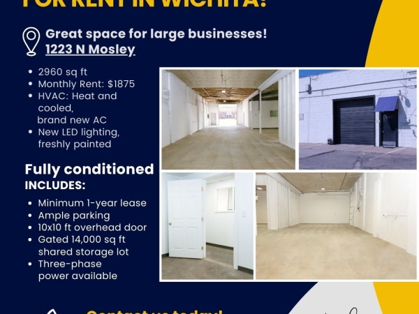 Listing Image #1 - Industrial for lease at 1223 N Mosley, Wichita KS 67214
