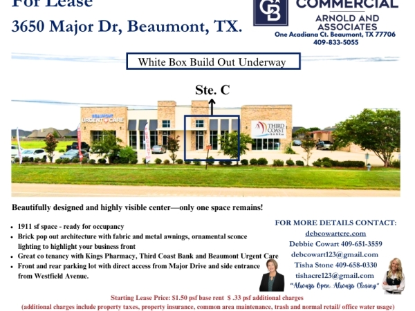 Listing Image #1 - Retail for lease at 3650 Major Dr, Beaumont TX 77713