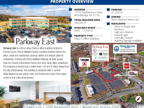 Listing Image #2 - Office for lease at 12701 Marblestone Drive, Suite 110, Woodbridge VA 22192