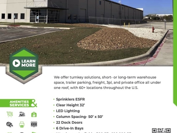 Listing Image #1 - Industrial for lease at 1228 Cornerway Blvd., San Antonio TX 78219