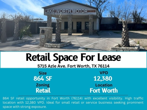 Listing Image #1 - Retail for lease at 5715 Azle Ave, Fort Worth TX 76114