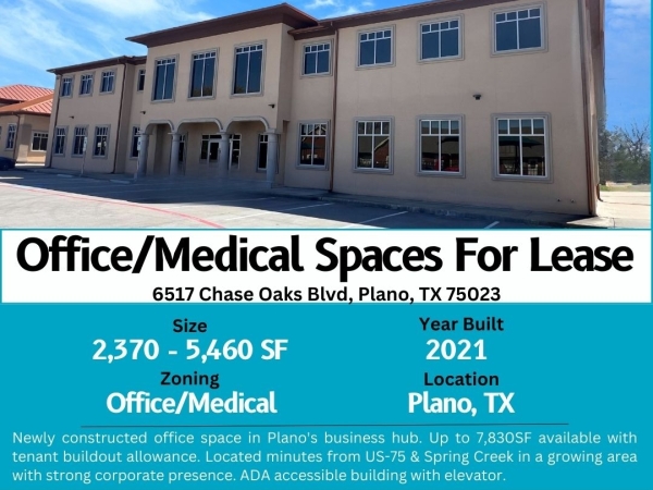 Listing Image #1 - Office for lease at 6517 Chase Oaks Blvd, Plano TX 75023