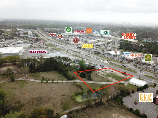 Listing Image #1 - Land for lease at 1449 North Highway 17 Highway 17 North & Bellamy Road, North Myrtle Beach SC 29582