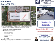 Industrial property for lease in Groves, TX