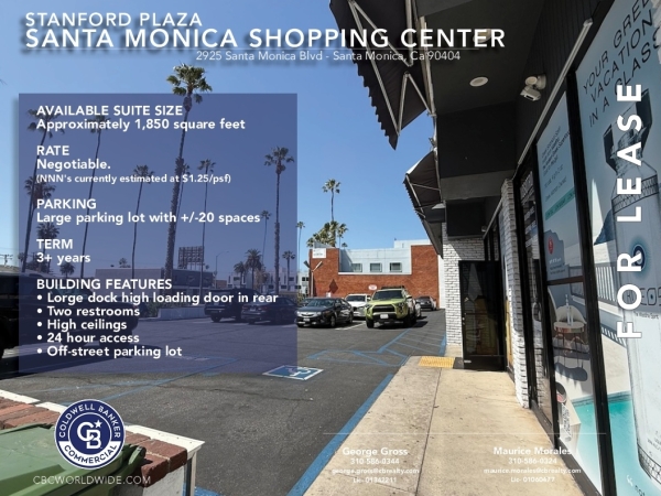 Listing Image #2 - Retail for lease at 2925 Santa Monica Blvd, Santa Monica CA 90404