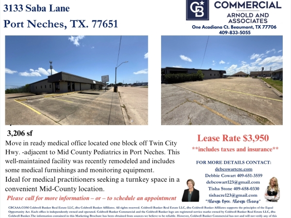 Listing Image #1 - Office for lease at 3133 Saba Lane, Port Neches TX 77651