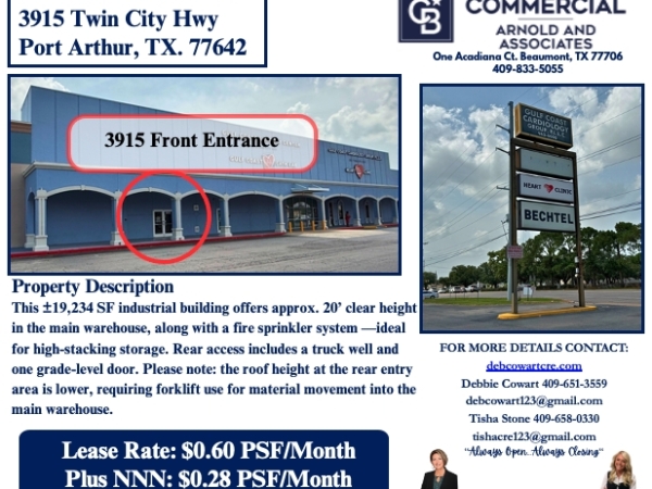 Listing Image #1 - Industrial for lease at 3915 Twin City Hwy, Port Arthur TX 77642