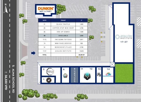 Listing Image #2 - Retail for lease at 2111 S Alma School Rd, Mesa AZ 85210 Listing Image #2 - Retail for lease at 2111 S Alma School Rd, Mesa AZ 85210