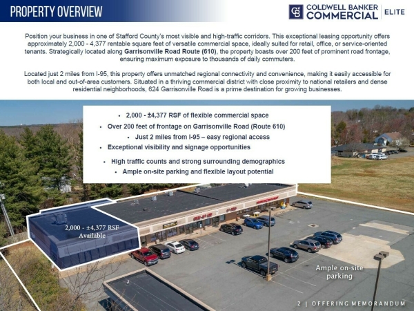 Listing Image #2 - Retail for lease at 624 Garrisonville Road, Stafford VA 22554