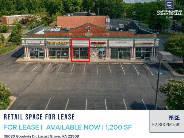 Listing Image #1 - Retail for lease at 36080 Goodwin Drive, Unit D, Locust Grove VA 22508 Listing Image #1 - Retail for lease at 36080 Goodwin Drive, Unit D, Locust Grove VA 22508