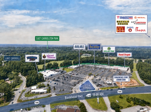 Listing Image #1 - Land for lease at 1020 Bankhead Highway, Carrollton GA 30117