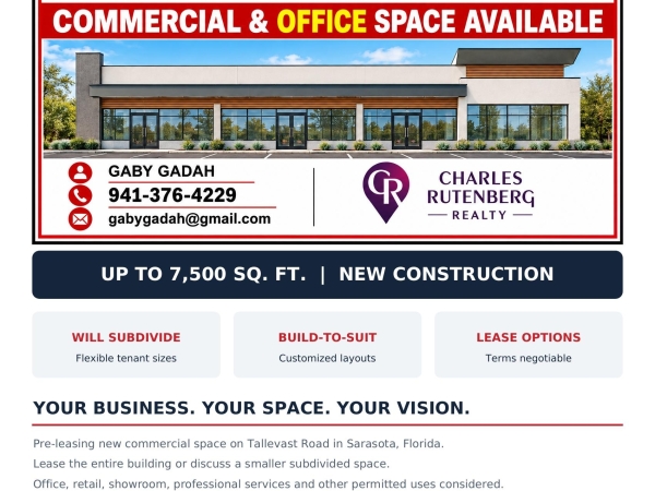 Listing Image #1 - Retail for lease at 3611 Tallevast Road, Sarasota FL 34243