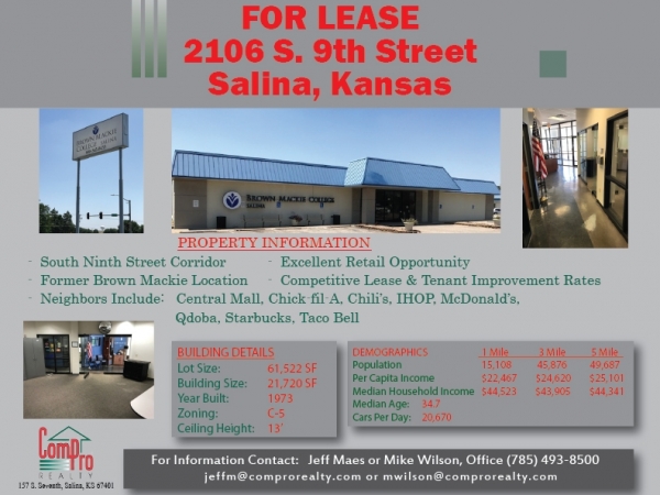 Listing Image #1 - Retail for sale at 2106 S 9th Street, Salina KS 67401