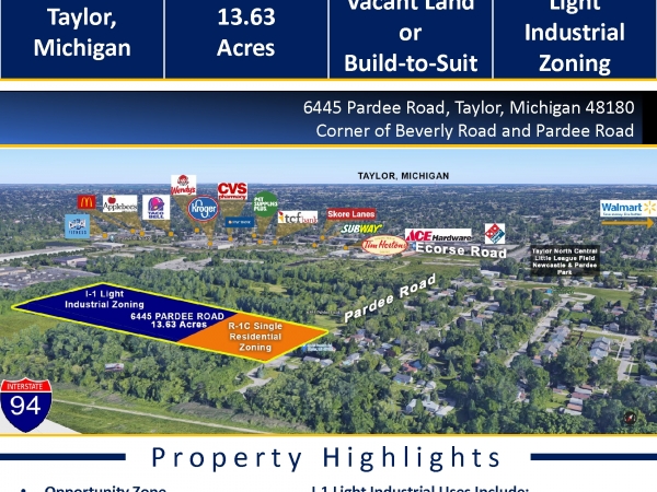 Listing Image #1 - Industrial for sale at 6445 Pardee Road, Taylor MI 48180