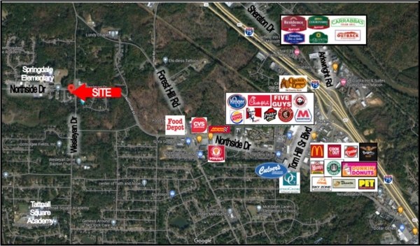Listing Image #1 - Land for sale at 1190 Wesleyan Drive, Macon GA 31210