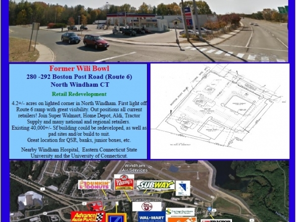 Listing Image #1 - Retail for sale at 280-292 Boston Post Road, Windham CT 06256 Listing Image #1 - Retail for sale at 280-292 Boston Post Road, Windham CT 06256