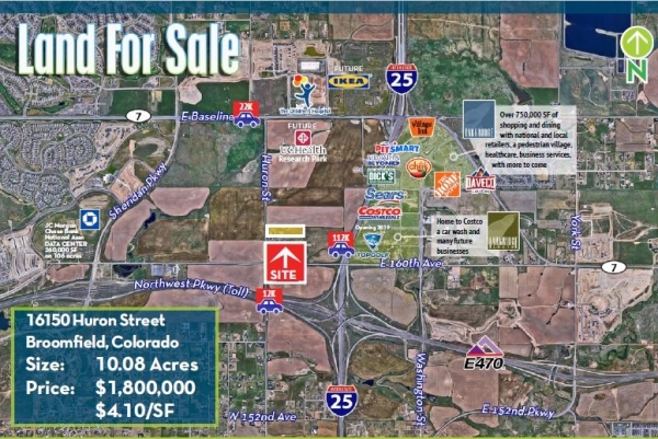 Listing Image #1 - Land for sale at 16150 Huron Street, Broomfield CO 80023